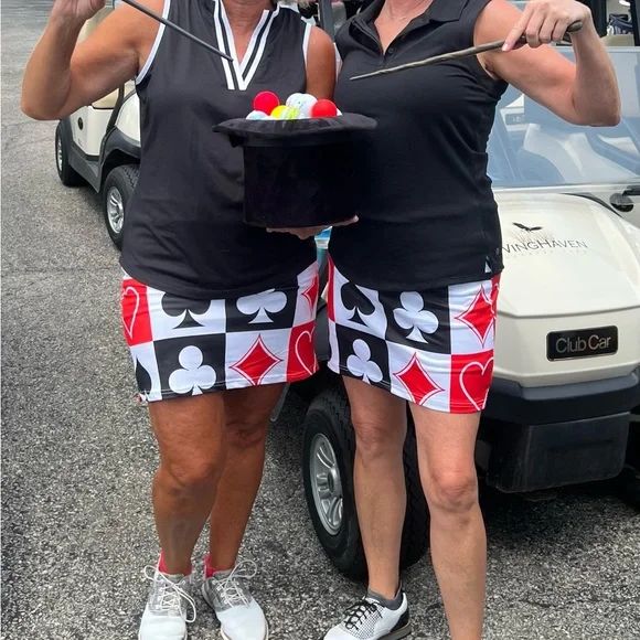 Poker theme skort - Picture 3 of 3